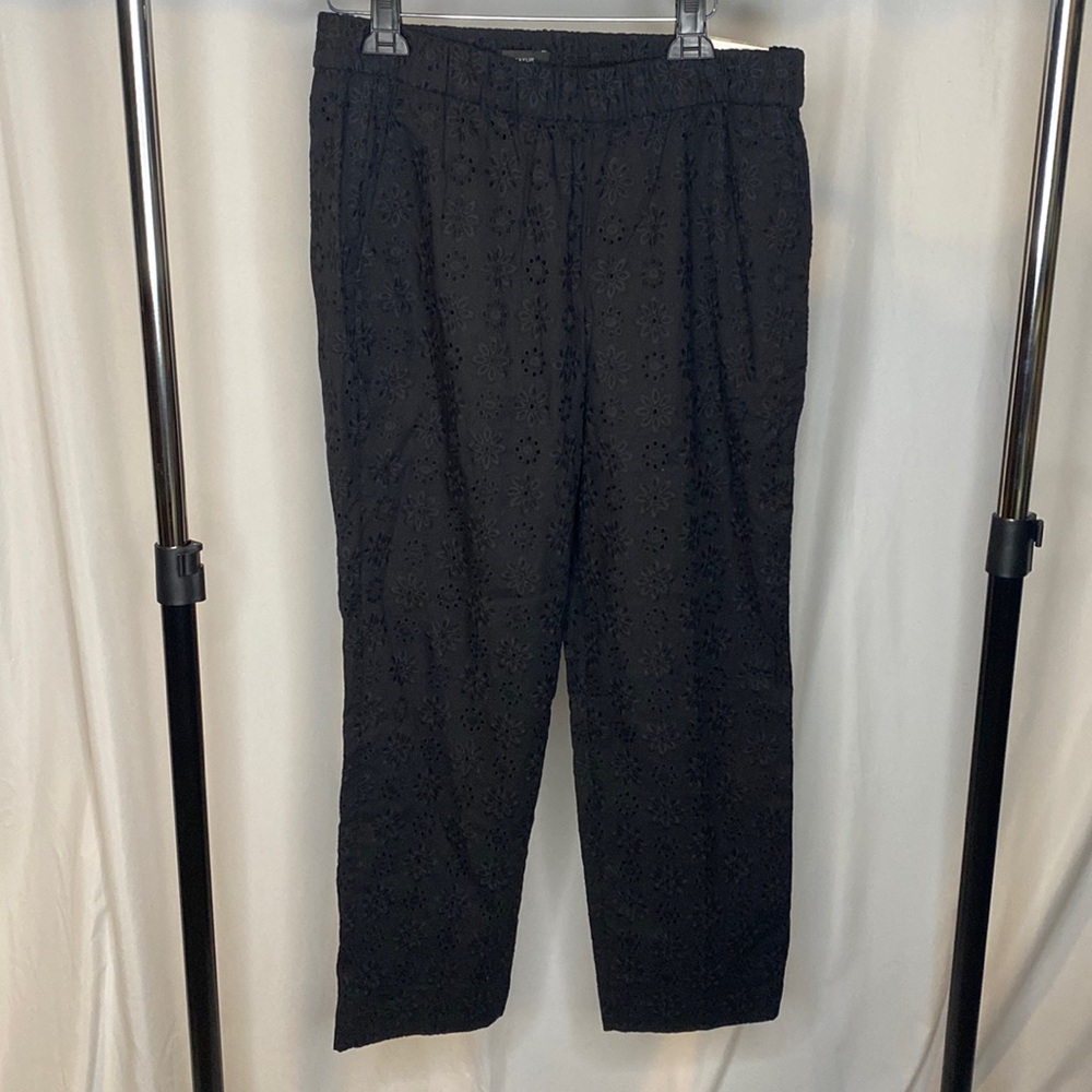 Ann Taylor NWT Black Embroidered Pants